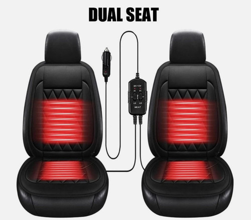 2pcs 12v heated car seat - 12v,