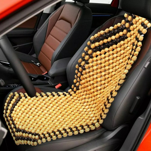 Wooden bead car van taxi - bead, front