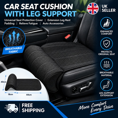 Universal car seat cushion - seat, leg