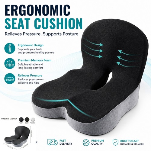 Memory foam car seat cushion - memory,