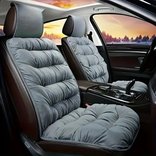 Plush car seat cushion cover - seat,