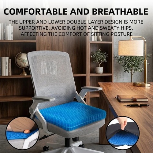Gel seat cushion breathable - seat, cushion,