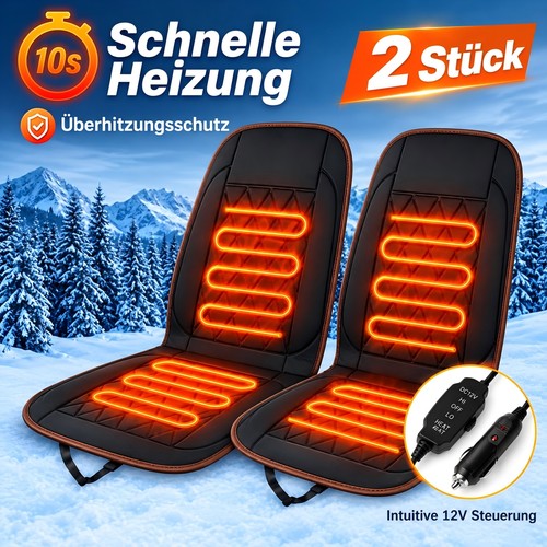 Luxury heated car seat - 1/2x,