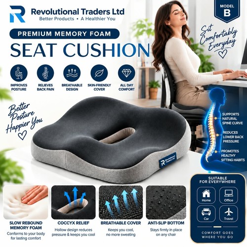 Ergonomic memory foam seat - memory,